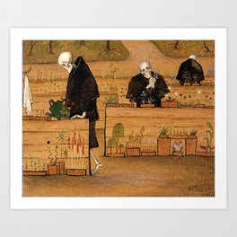 Hugo Simberg - The Garden of Death 1896 Art Print