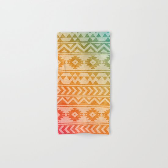 Aztec Pattern 02 Hand & Bath Towel
