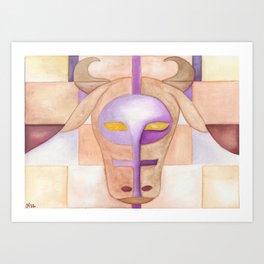 Taurus Zodiac Artwork Art Print