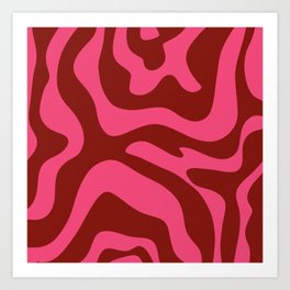 9 Abstract Swirl Shapes 220711 Valourine Digital Design Art Print