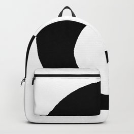 Organic Backpack | Black And White, Yoga Flow, Abstract, Digital, Painting, Graphic Design, Yoga Studio, Illustration, Calligraphy, Type 