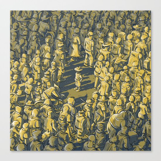 Me Vs World Canvas Print