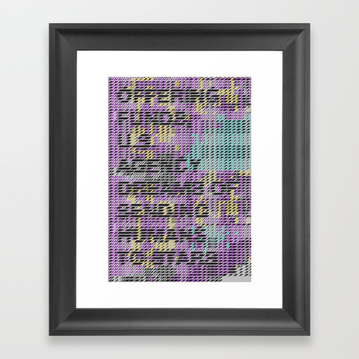 Science Imperfection Framed Art Print