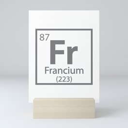 Francium - French Science Periodic Table Mini Art Print