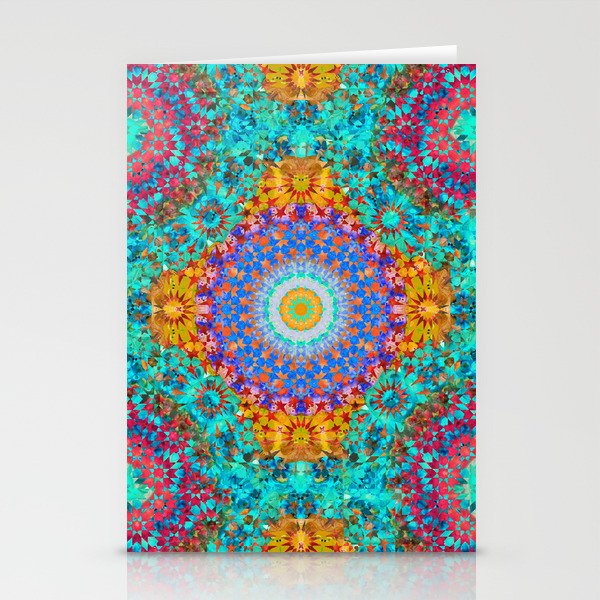 Colorful Pattern Art - Magic Mandala 2 Stationery Cards