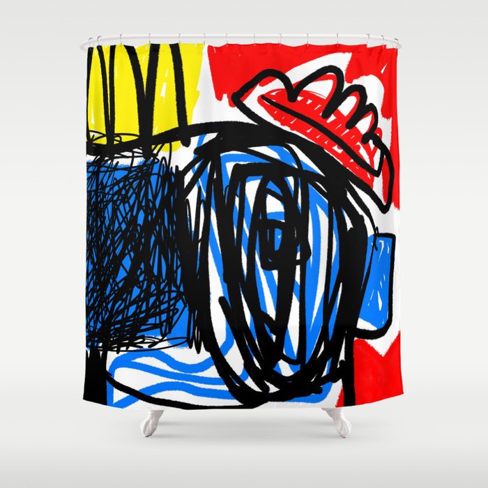 Contemporary Painting. Abstract Art.  Shower Curtain