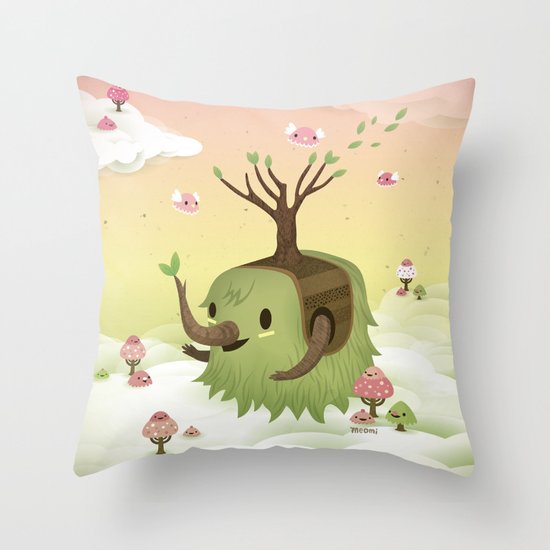 Mossiphants Throw Pillow