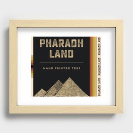 Pharaoh Land - Hand printed tees Recessed Framed Print