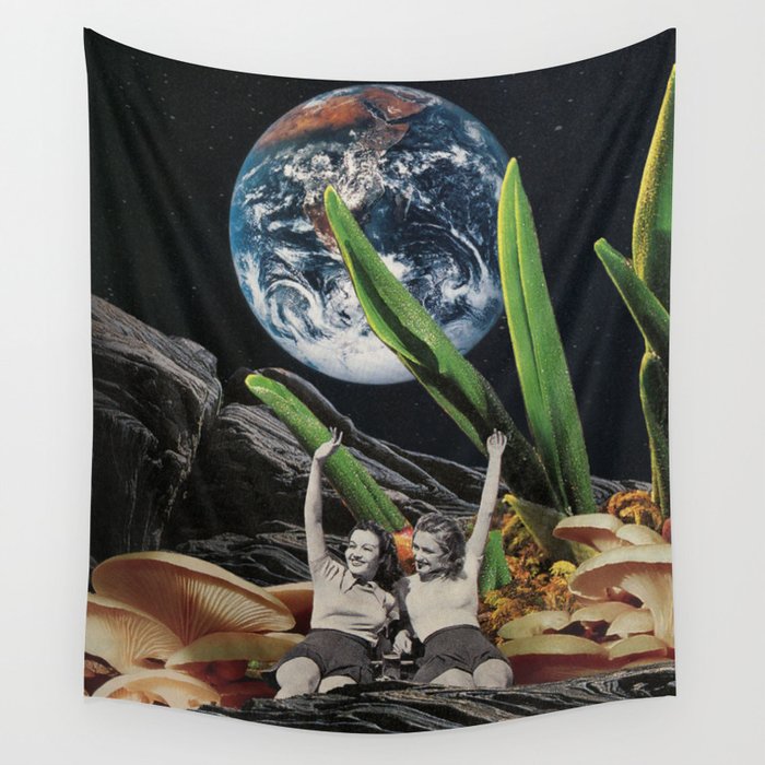 Earth Lookout Wall Tapestry