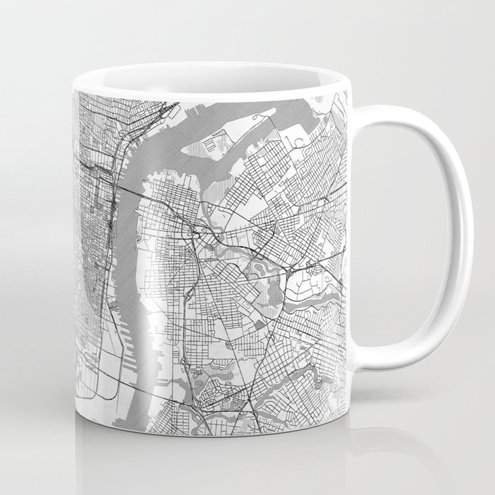 Philadelphia Map Line Coffee Mug