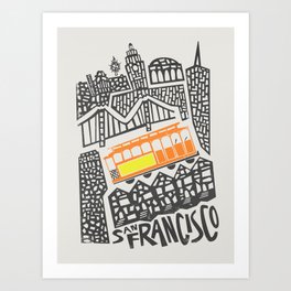 San Francisco Cityscape Art Print