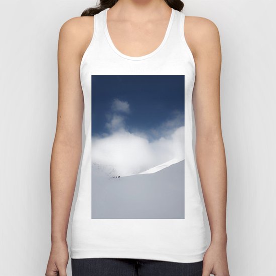 White Mountain Winter Unisex Tank Top