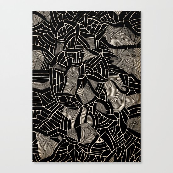 - cosmophobic cow - Canvas Print