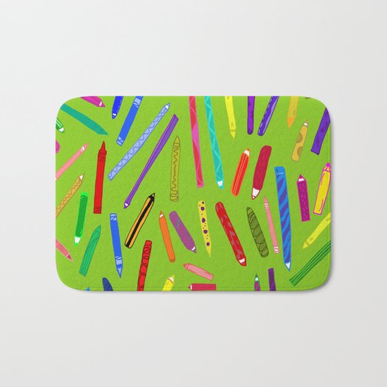 Fun loving crayons Bath Mat