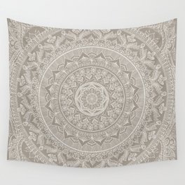 neutral tapestry wall hanging