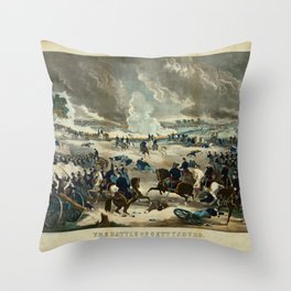 Battle of Gettysburg by Thomas Kelly Throw Pillow