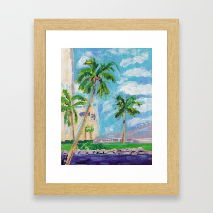 city of palms Framed Art Print