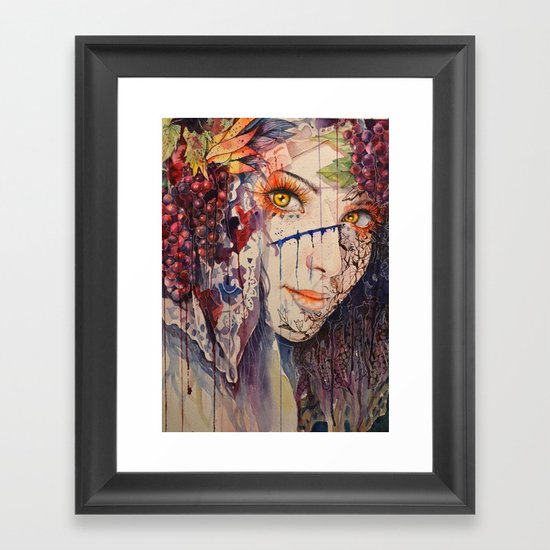 Gold Eyes Framed Art Print