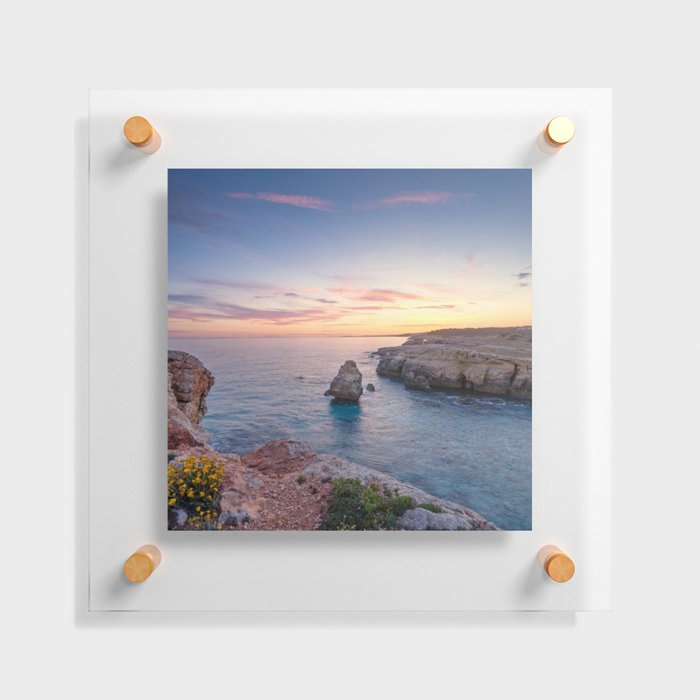 Spain Photography - Sunset Over Atalis Beach Floating Acrylic Print