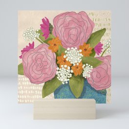 Blushing Ranunculus Mini Art Print