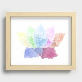 Lotus feathers Recessed Framed Print