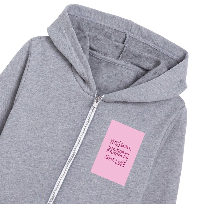 Word and women Kids Zip Hoodie