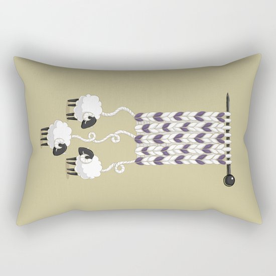 Wool Scarf Rectangular Pillow
