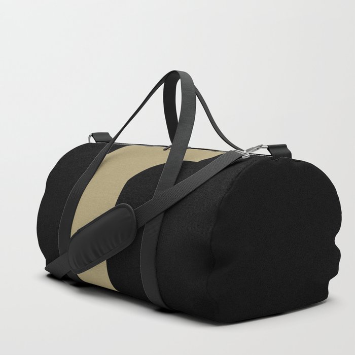 letter R (Sand & Black) Duffle Bag