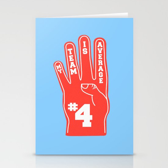 Foam Finger Stationery Cards