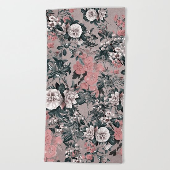 FLORAL PATTERN Beach Towel
