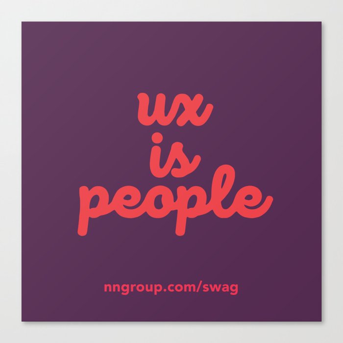 UX is People Canvas Print