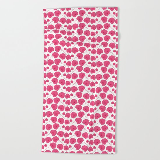 Cherry blossom pattern Beach Towel