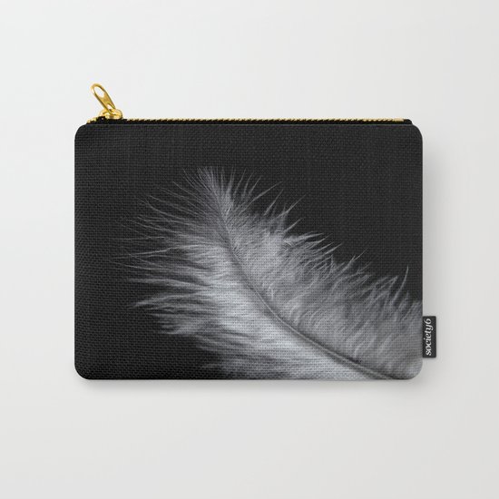feather in white Carry-All Pouch