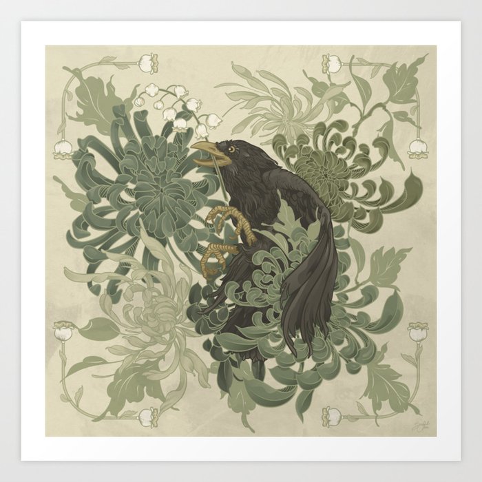 Crow of the Valley Art Print
