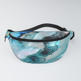 Turquoise Marble III Fanny Pack