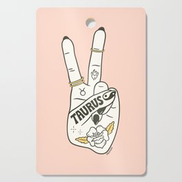 TAURUS (PEACE SIGN COLLECTION) Cutting Board
