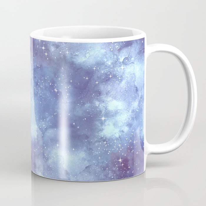 Navy Blue Galaxy Painting Coffee Mug