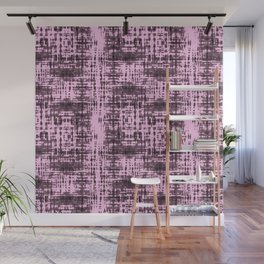 Hand Dyed Stripes Pink Wall Mural