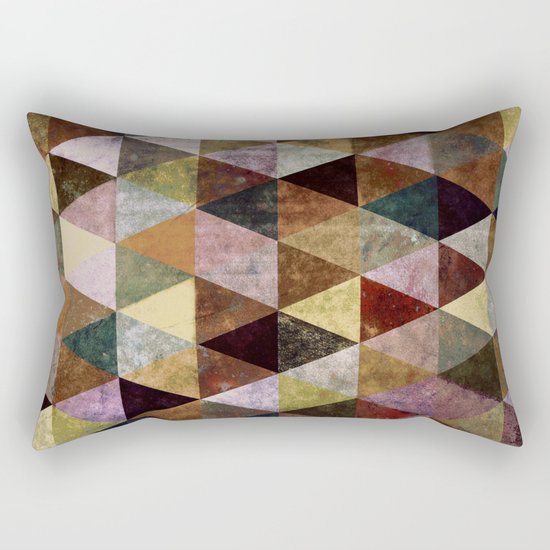 Abstract #399 Peat Bog Grunge Rectangular Pillow
