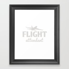 flight attendant Framed Art Print
