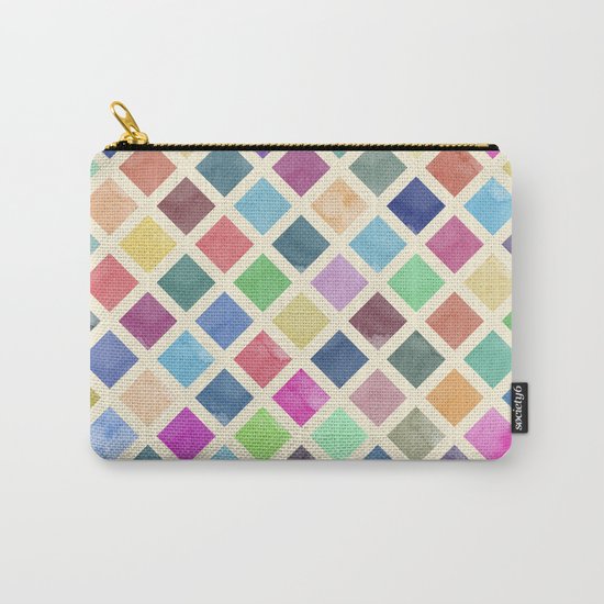 Watercolor geometric pattern Carry-All Pouch