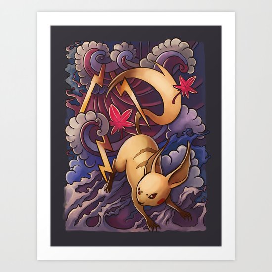 Lighting Mouse Art Print