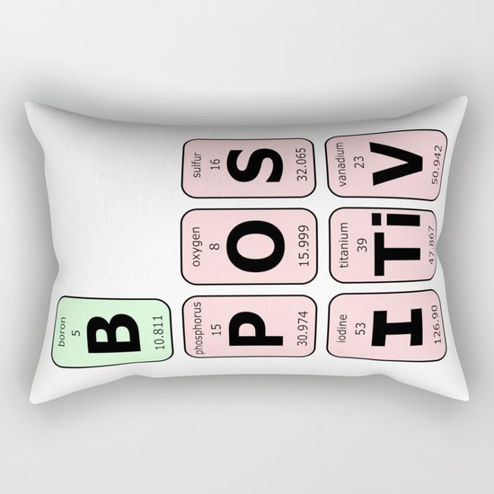 Be Positive Rectangular Pillow