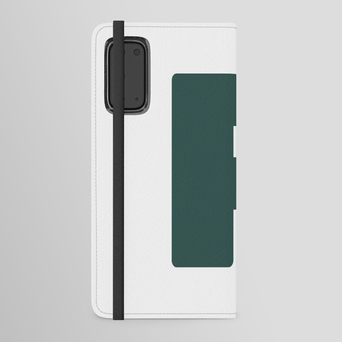 P (Dark Green & White Letter) Android Wallet Case