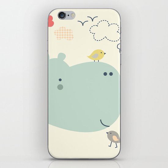 Hippy Hippo iPhone & iPod Skin