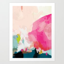 pink sky Kunstdrucke | Painting, Flower, Oil, Digital, Curated, Abstract, Girl, Sky, Watercolor, Freepainting 