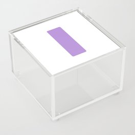 I (Lavender & White Letter) Acrylic Box