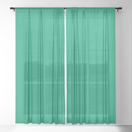 Aqua Jungle Sheer Curtain