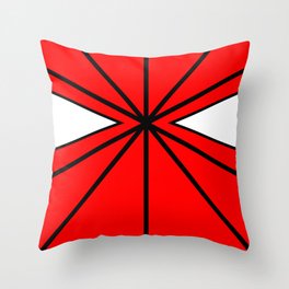 Red Mask Throw Pillow