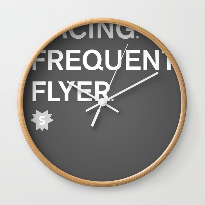 Frequent Flyer Wall Clock